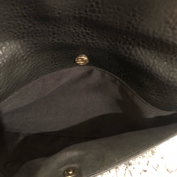 Black/Snake Printed Clutch - Picture 7 of 7